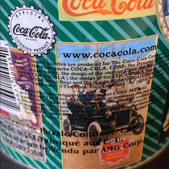 Vintage Coca Cola Collectible Puzzle & Tin Box - Picture 5 of 8